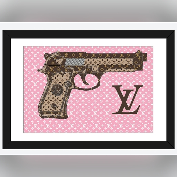 LV ART  Louis Vuitton 8 1/2x11 Framed Wall Art